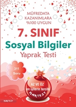 7. Sınıf Sosyal Bilgiler Yaprak Test - Yeni Müfredat