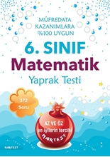 6. Sınıf Matematik Yaprak Testi - Yeni Müfredat