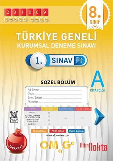 Omage 8. Sınıf 1. Kurumsal Deneme Ekim A Söz Kod 231009