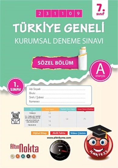 Nartest 7. Sınıf 1. Kurumsal Deneme Kasım A Söz Kod 231109