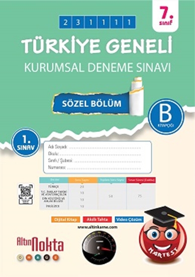Nartest 7. Sınıf 1. Kurumsal Deneme Kasım B Söz Kod 231111