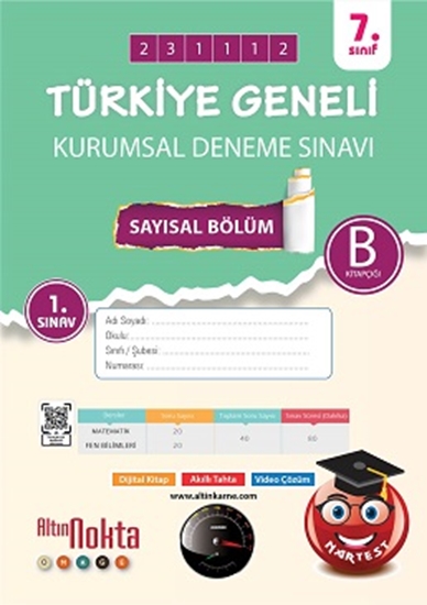 Nartest 7. Sınıf 1. Kurumsal Deneme Kasım B Say Kod 231112