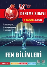 8. Sınıf Mod Fen Bilimleri 16 Deneme Sınavı  9786052043059