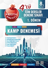 Nartest 8. Sınıf 1. Dönem Tüm Dersler 4’lü Kamp Denemesi Kampanyalı  9786052043929