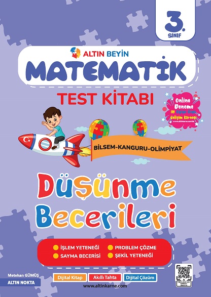 3. Sınıf Altın Beyin Matematik Test Kitabı