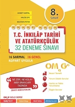 8. Sınıf Omage Gold T.c. İnkılap Tarihi Ve Atatürkçülük 32 Deneme Sınavı (kampanyalı)  9786257195256