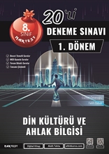 8. Sınıf 1. Dönem Mod 20 Din Kültürü Ve Ahlak Bilgisi Deneme Sınavı (kampanyalı)  9786257865791