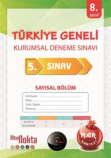 8. Sınıf 5. Kurumsal Deneme A Say Kitapçığı Nisan 20210102