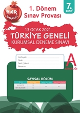 7. Sınıf 2. Kurumsal Deneme A Say 1. Dönem Sınav Provası Ocak  20210106