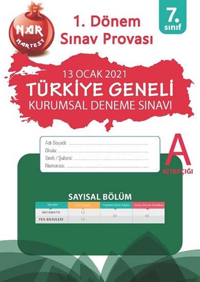 7. Sınıf 2. Kurumsal Deneme A Say 1. Dönem Sınav Provası Ocak  20210106