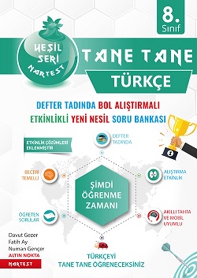 8. Sınıf Yeşil Tane Tane Türkçe Soru Bankası