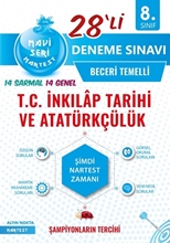 8. Sınıf Mavi T.c. İnkılap Tarihi 28 Deneme Sınavı  9786052043813