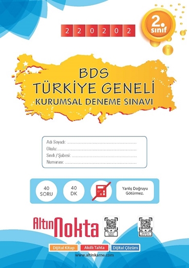 2. Sınıf Bilsem Bds Türkiye Geneli Kurumsal Deneme Sınavı Kod:220202
