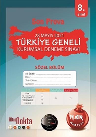 8. Sınıf Kurumsal Deneme A Söz Mayıs Son Prova 210501