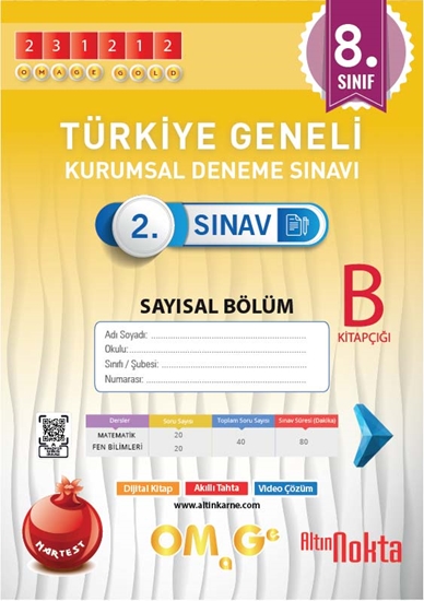 Omage 8. Sınıf 2. Kurumsal Deneme Aralık B Say Kod 231212