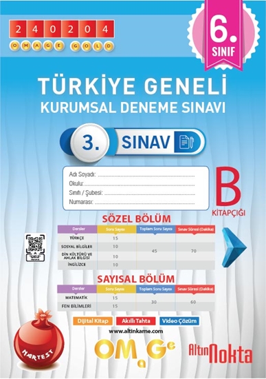 Omage 6. Sınıf 3. Kurumsal Deneme Şubat B Söz-say Kod 240204