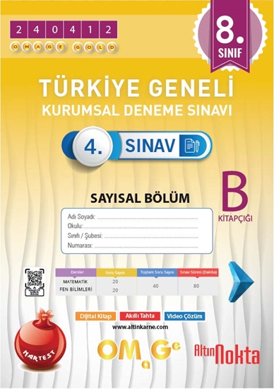 Omage 8. Sınıf 4. Kurumsal Deneme Nisan B Say Kod 240412