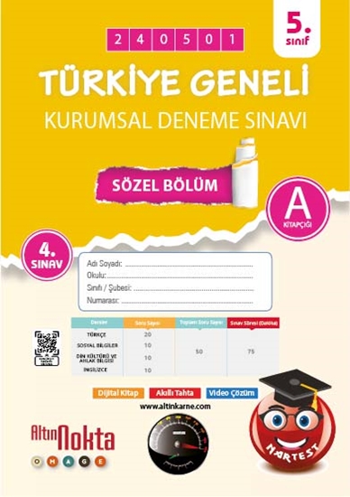 Nartest 5. Sınıf 4. Kurumsal Deneme Mayıs A Söz Kod 240501