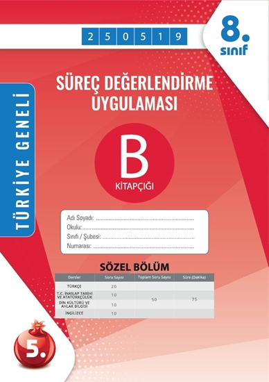 Nartest 8. Sınıf Süreç Değerlendirme Mayıs B Söz Kod 250519