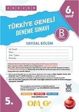 6. Sınıf Türkiye Geneli Ds Şubat B Say Kod 260208