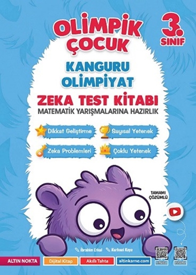 3. Sınıf Olimpik Çocuk Bilsem - Kanguru - Olimpiyat Zeka Kitabı Tamamı Çözümlü